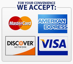 We Accept Credit Cards