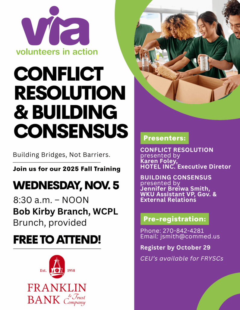 2025 VIA Fall Training Flyer