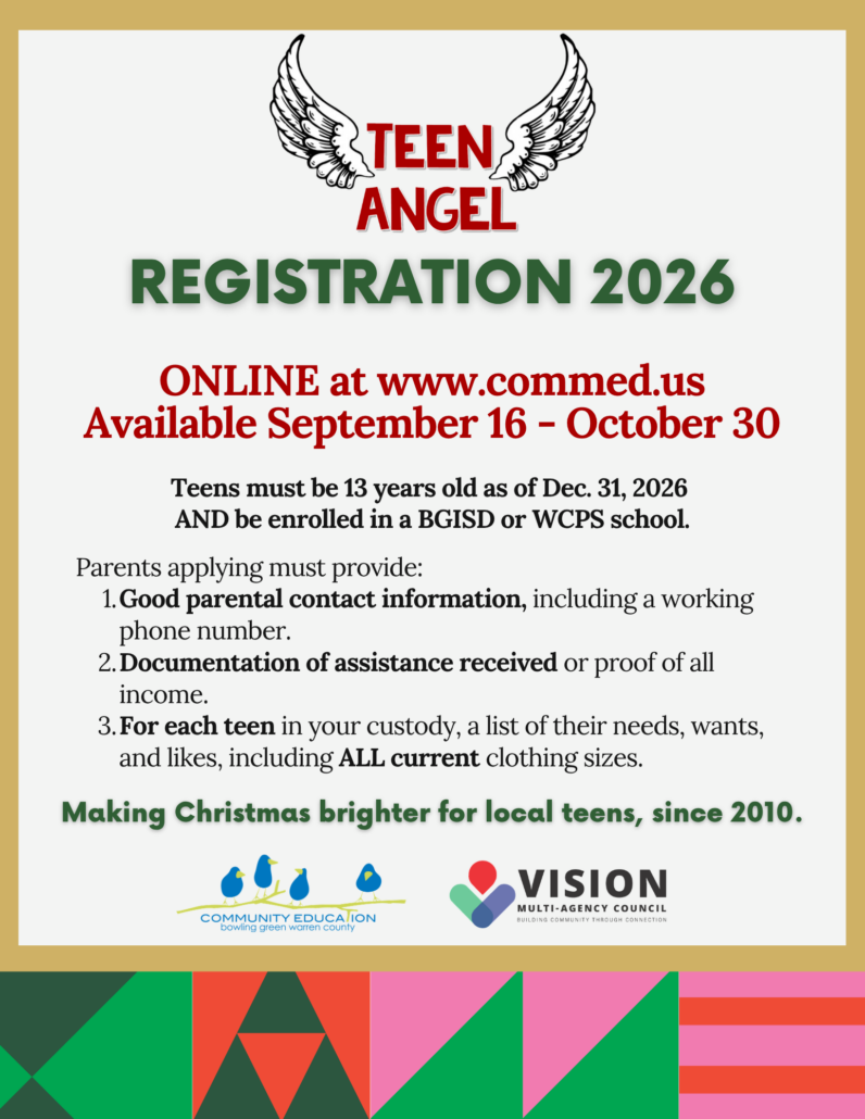 2026 Teen Angel reg flyer
